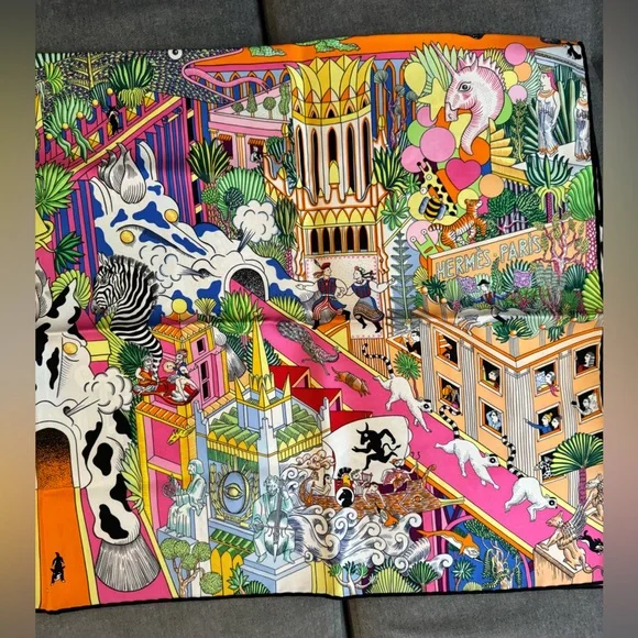 Hermes Animapolis Scarf - Picture 12 of 14